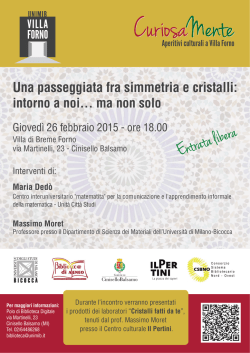 Locandina - Università degli Studi di Milano