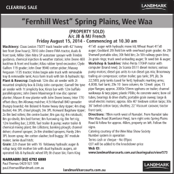 “Fernhill West” Spring Plains, Wee Waa