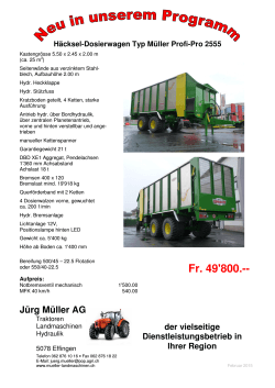 Dosierwagen Profi Pro 2555