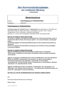 Linie 11 und 19 am 16.2.2015 .