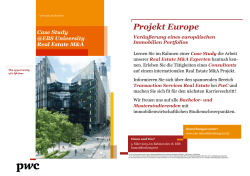 Projekt Europe - EBS Immobilienkongress