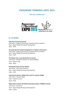PASSENGER TERMINAL EXPO 2015