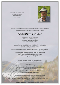 Sebastian Gruber - Bestattung Sterzl