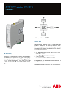 GSM/ GPRS-Modem 560MDD10 Datenblatt
