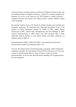 Professor Yun-sheng Yang is currently Director of