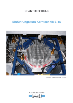 Einf&uuml;hrungskurs Kerntechnik E-15