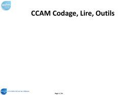 CCAM Codage, Lire, Outils