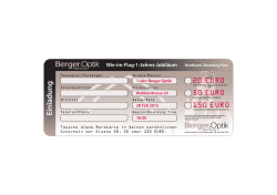 BoardingPass - Berger Optik