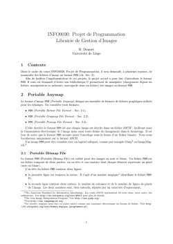 INFO0030: Projet de Programmation Librairie de