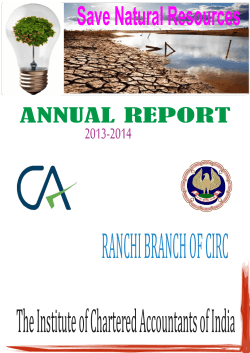 Annual Report 2013-2014 - The ICAI