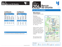 204 Berczy GO Shuttle