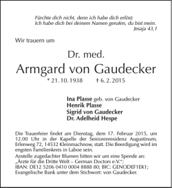 Armgard von Gaudecker