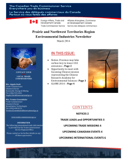 Trade Commissioner Service March 2014 - ACEC