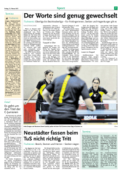 Leine-Zeitung 13_02_15 - TuS Seelze Tischtennis