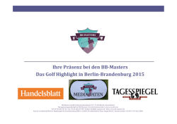 2015 BB-Masters Beilage Handelsblatt & Tagesspiegel Mediadaten