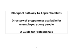 Pathway to Apprenticeships