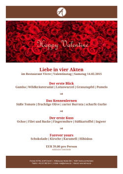 Happy Valentine - l`Arrivée HOTEL & SPA Dortmund l`Arrivée