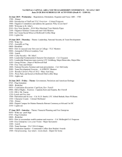 YLC-2014 Schedule (Draft)
