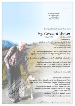 Ing. Gerhard Weiser