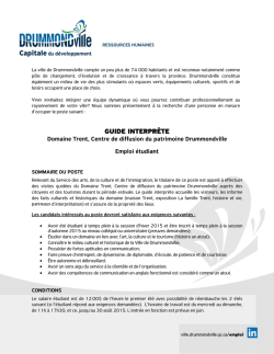 Guide-interpr&egrave;te Domaine Trent