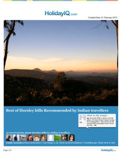 Download Horsley Hills Travel guide in PDF format