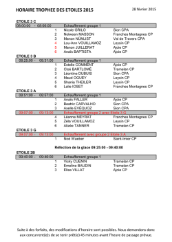 Horaires