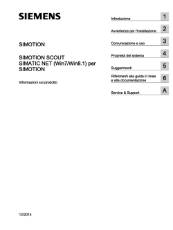 SIMATIC NET (Win7/Win8.1) per SIMOTION