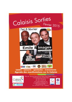 CALAISIS SORTIES FEVRIER 2015 8 PAGES .indd