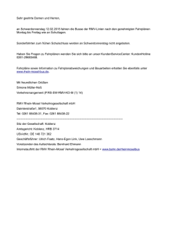 Ein Informationsschreiben zur Busbef&ouml;rderung an