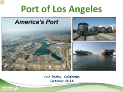 Chris Chase, Port of Los Angeles