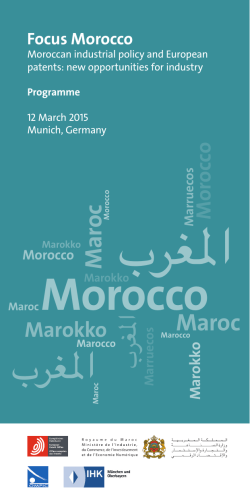 Focus Morocco_programme_05.indd - Bayerischer Industrie