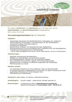 Info - reSOURCE Dresden GmbH