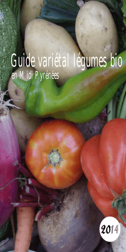 Guide variétal légumes bio - Chambre d`Agriculture de Haute