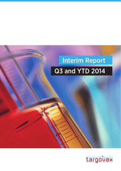 Interim Report Q3 and YTD 2014 (pdf)