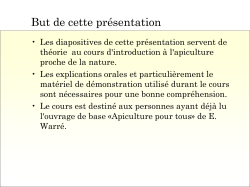 Introduction &agrave; l`apiculture proche de la nature