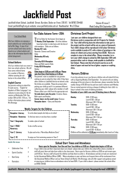 Issue 2 - Jackfield Infants