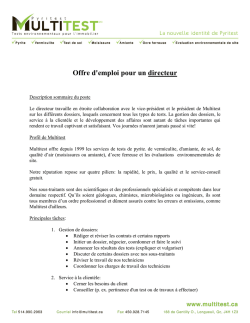 directeur - g&eacute;ologue - Ordre des G&eacute;ologues du Qu&eacute;bec