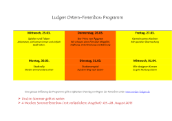 Ludgeri Ostern-Ferienbox: Programm