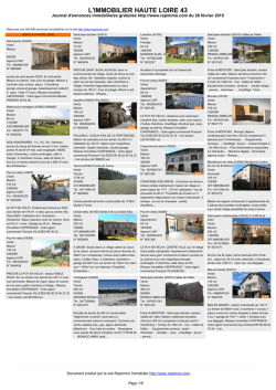 Journal immobilier 43