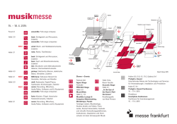 Hallenplan Musikmesse 2015