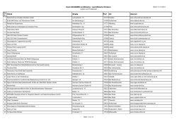 Liste der nach DEGEMED zertifizierten Kliniken