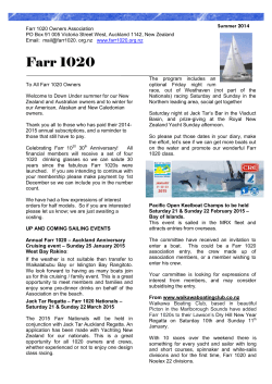 Summer Newsletter - Farr 1020 Association