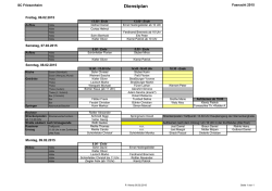 Helferplan Fasnacht 2015