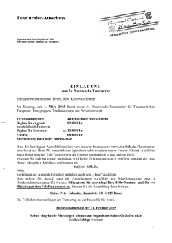 Tanzturnier-Ausschuss - Regionalverband Rhein-Sieg