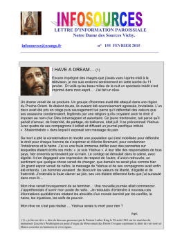 Horaires de messe et informations : février 2015
