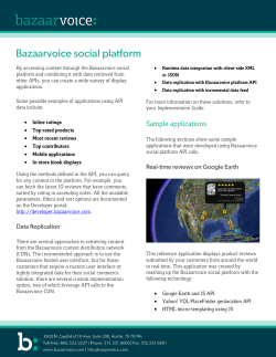 Bazaarvoice social platform