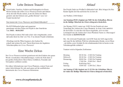 Lebe Deinen Traum! Eine Woche Zirkus Ablauf