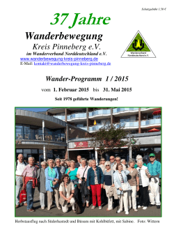 aktuellen Wanderprogramm - Wanderbewegung Kreis Pinneberg eV