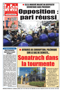 # AFFAIRES DE CORRUPTION, POLÉMIQUE