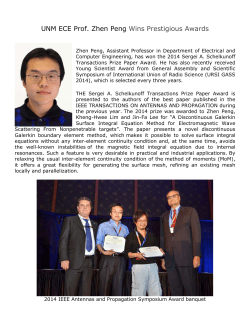 UNM ECE Prof. Zhen Peng Wins Prestigious Awards